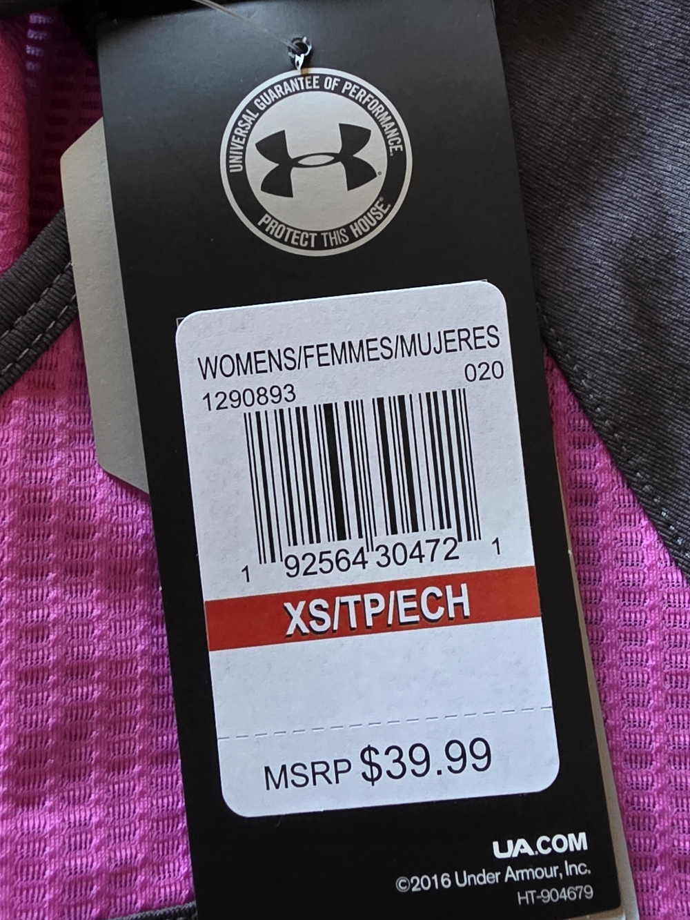 Under Armour Women’s Athletic Top - Pink/Gray